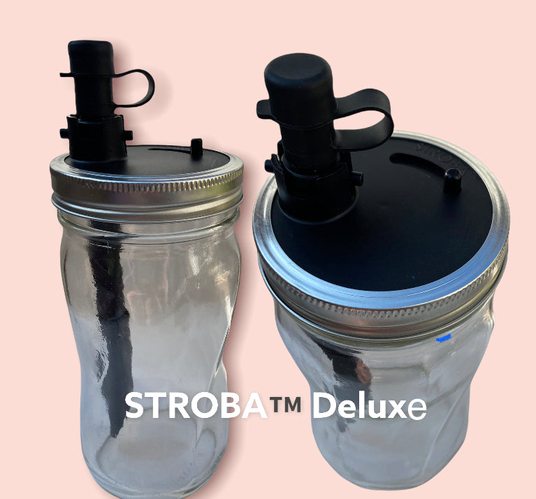 28oz Plastic Mason Jar with lid and straw